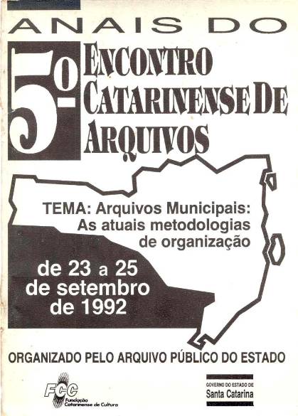 					Visualizar n. 5 (1992): V Encontro Catarinense de Arquivos
				